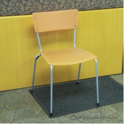 Keilhauer Gym Orange Stacking Lunchroom Classroom Chair
